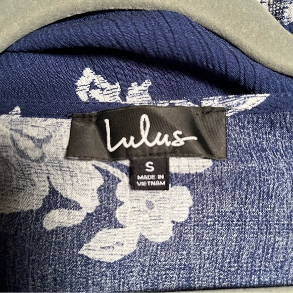 Lulu’s Heart Of Marigold Floral Maxi wrap Dress-navy - Picture 9 of 9